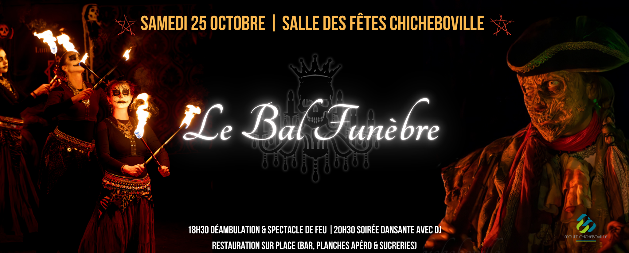 Bannière du bal de la libération qui se tiendra le 18 mai 2024 à Moult-Chicheboville